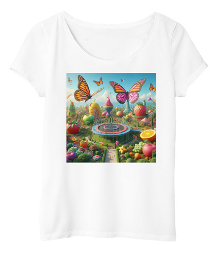 Remera Mujer Gran Parque De Frutas Variadas