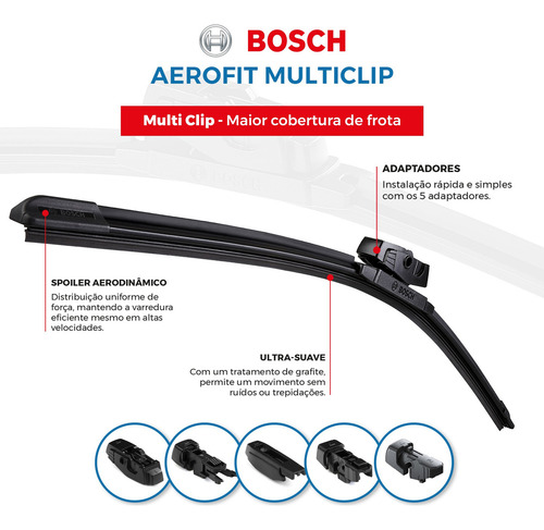 Palheta Parabrisa Multiclip Bosch Fiat Fastback 2023 A 2024