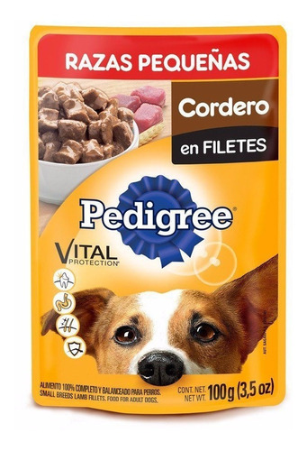 Alimento Para Perro Pedigree Cordero Razas Pequeñas 100 Gr