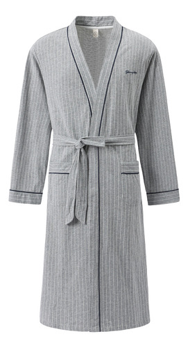 Bata De Baño A Cuadros Para Hombre, Kimono Para Dormir, Para