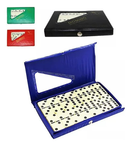 Juego De Domino Con Estuche 28 Piezas Fichas Doble Seis 