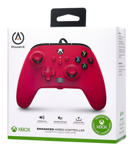 Control Alambrico Power A Artisan Red Para Xbox Series X O S