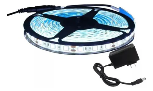 comprar Rollo De Cinta Led Blanco 5050 5 Metros Con Transformador