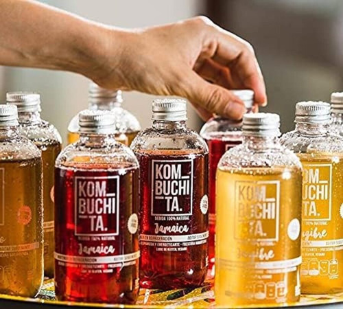 Kombucha Diferentes Sabores 6 Botellas De 240 Ml Kombuchita
