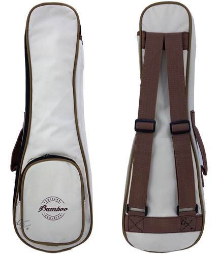 Funda Acolchada Para Ukelele Impermeable Mochila Bolsillo Wh