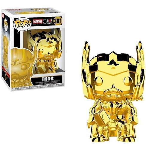 Funko Pop Thor 381 Gold Marvel Studios Figura Original Full
