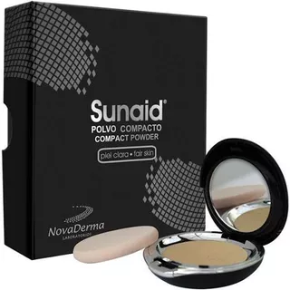 Base de maquillaje Sunaid Polvo Sunaid Compacto Piel Clara X12G. X1Und.