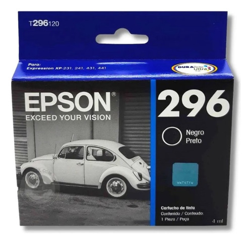 Cartucho Epson 296 Negro