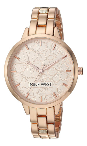 Reloj De Pulsera En Tono Dorado Rosa Para Mujer Nine West