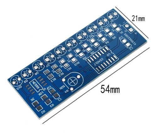 Kit Para Montar De Sequencial De Led Com Ne555 E Cd4017
