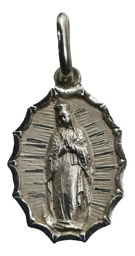 Medalla Plata 925 Virgen De Guadalupe #145 Bautizo Comunión 