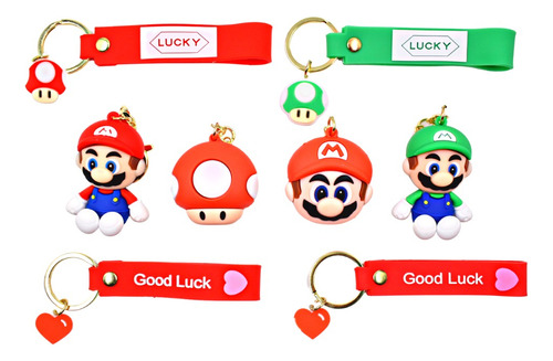 Llaveros De Mario Bros Luigi Colección Regalo  