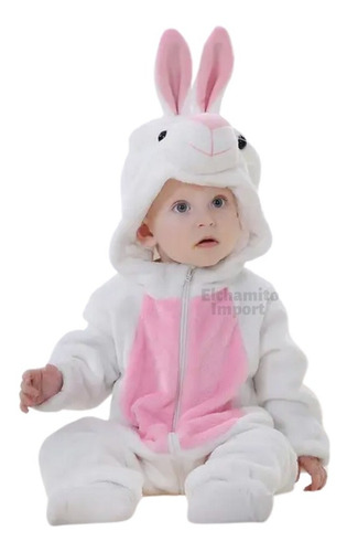 Pijama Disfraz De Conejo Kigurumi Para Bebe