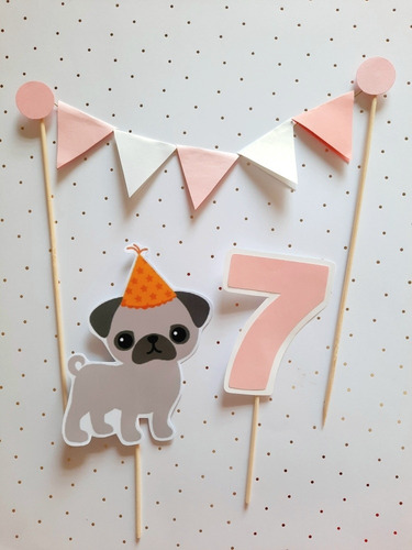 Topper Cake Perrito Perro Salchicha Perritos