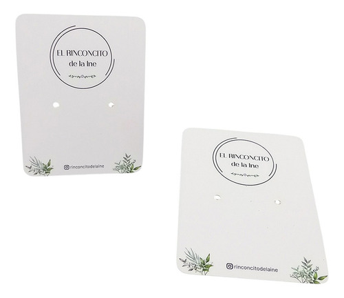 500 Exhibidor Para Aros Etiqueta Tarjeta Troquelada 4 X 6 Cm