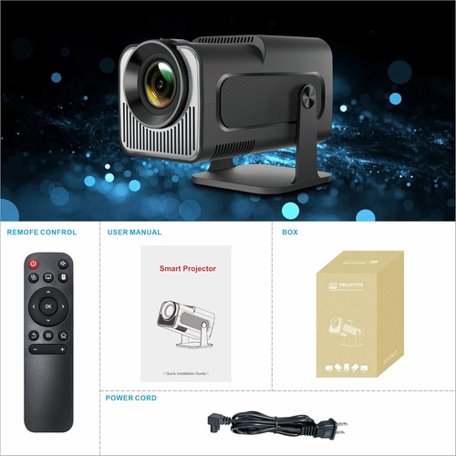 Mini Proyector Profesional Andro Hy320 720p Wifi 4k Blanco