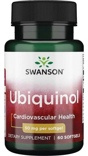 Ubiquinol 50mg Soft Gel 60caps Swanson Usa