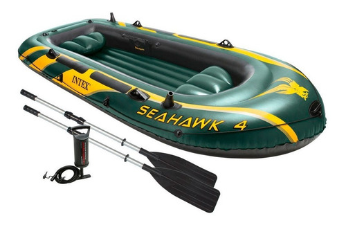 Bote Inflable Intex Gomon Seahawk 4 Set 351x145x48cm Cts