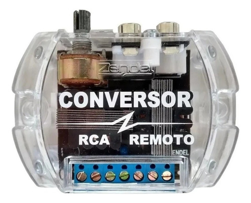 Conversor E Filtro Rca Remoto Zendel Para Automotivo