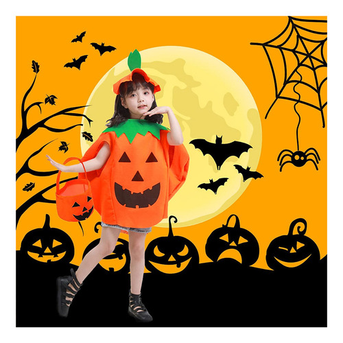 Maxhjx 3pcs Disfraz De Calabaza De Halloween Para Niños Incl
