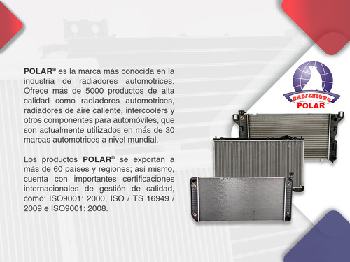 Radiador Agua Soldado Polar Civic Std L4 1.7l 2001 A 2005