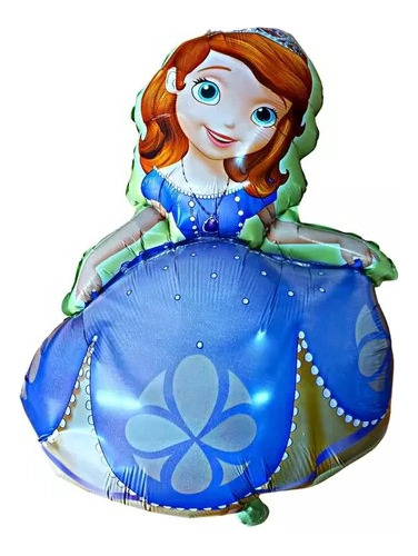 Pack 5 Globos Princesita Sofia Chicos Metalizado 30cm Aprox