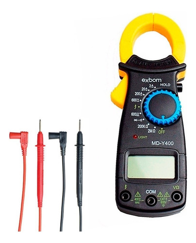 Pinza amperimétrica digital Exbom MD-Y400 200A