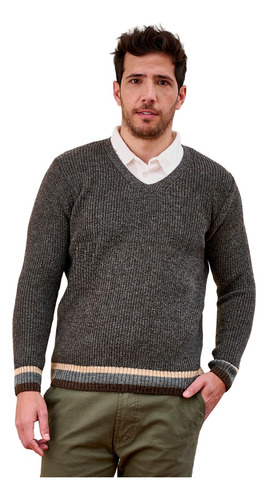 Sweater Tejido Cóndor Escote V Mauro Sergio