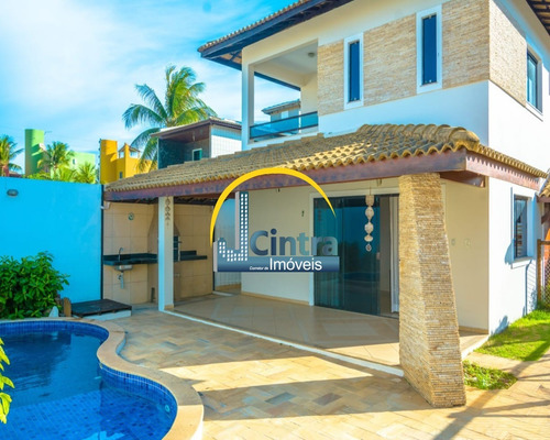 Vendo Casa Duplex Em Condomínio Fechado, 3/4 Com 1 Suíte, Mobiliada, Ótimo Acabamento, Com Piscina E Espaço Gourmet Com Churrasqueira, A 100 Metros Da Praia!!! - J1168 - 69374904