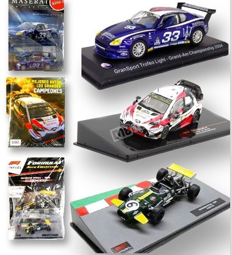 Promocion 3 Piezas Autos A Escala 1:32- Maserati,toyota Y F1