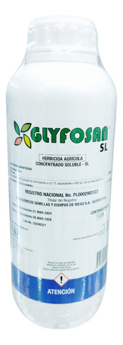 Herbicida Agrícola Glyfosan Concentrado Soluble 1.0l (litro)