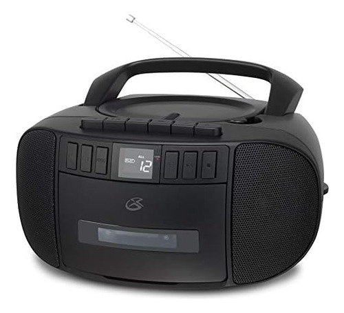 Gpx Bca209b Boombox Portátil Con Reproductor De Cd Y Casete,