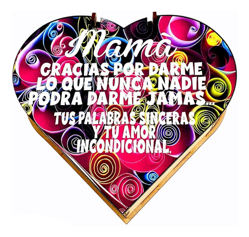 Imagen 8 de 10 de Caja Bombonera Corazón Fibrofacil Laminada X 10 Unidades