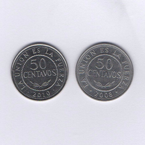 2 Moedas Bolivia - 50 Centavos (l10)