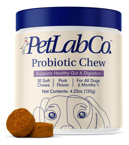 30 Probióticos Petlab Para Perros Salud Digestiva Y Alergias