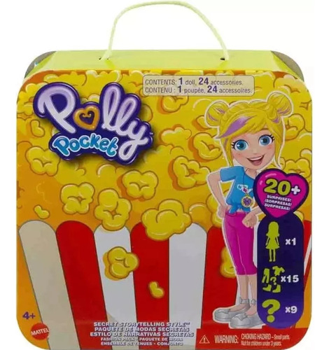 Polly Pocket Moda Accesorios Sorpresa 9 Cm Palomitas