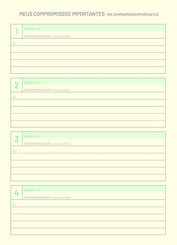 Agenda Planner C/flex 190x248 La Creme 40 Paginas Jandaia