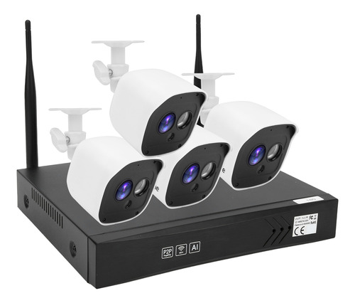 Grabador De Seguridad, Kit De Vídeo Wifi, 8 Canales, Nvr, Vi