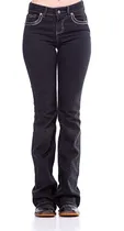 Comprar Calça Country Feminina Zenz Western Jeans Lusitano Preta