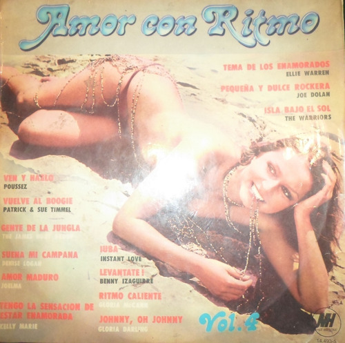 Discos Vinilos Long Play Amor Con Ritmo Volumen 4 Año 1979