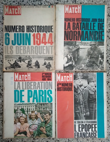 Paris Match 1944 1964 Segunda Guerra Mundial Francia C/u