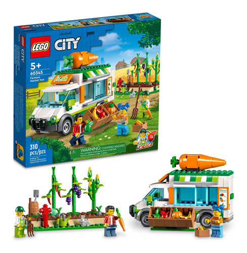 Set Construcción Lego City Van Mercado De Granjeros, 60345