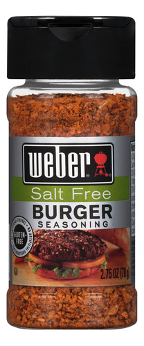 Weber Salt Free Burger Seasoning, 3 Unidades