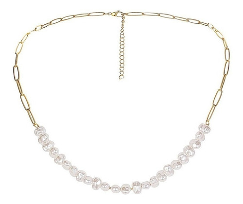 Oferta!! Collar Oro 18kt Perlas Juveniles Mujer