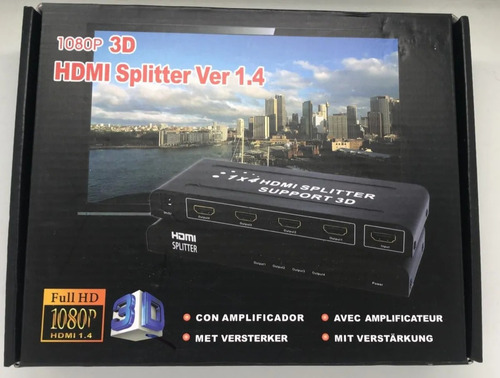 Imagen 1 de 1 de Splitter Hdmi 1x4 1080p