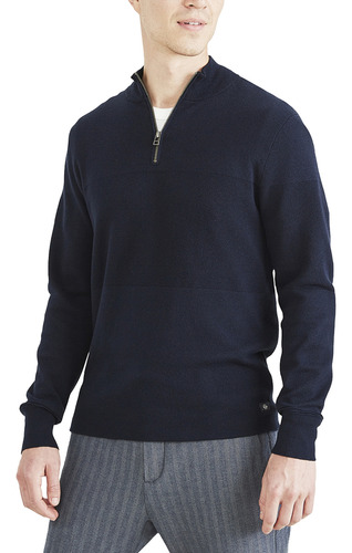 Sweater Hombre Quarter-zip Regular Fit Azul Dockers