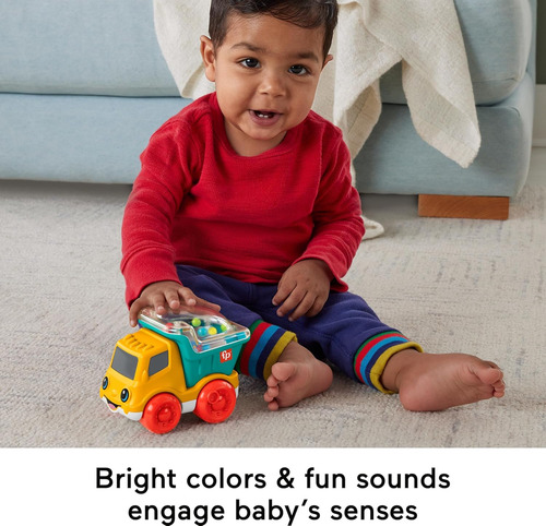 Fisher-price Baby Toy Poppity Pop Dump Truck Push-along V...