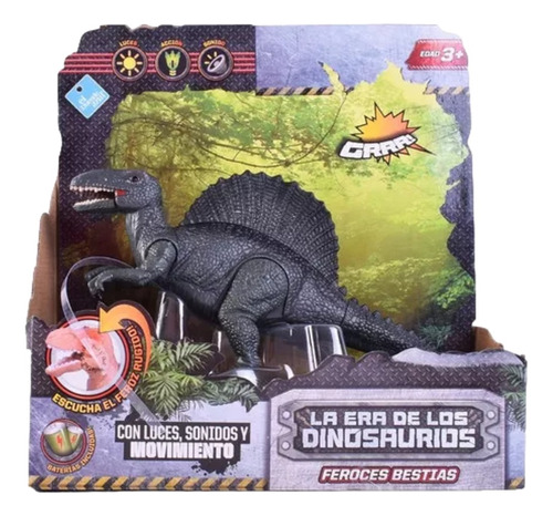 Dinosaurio Con Luz Y Sonido 20 Cm El Duende Azul 7310 