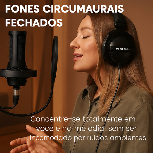 Fones De Ouvido Beyerdynamic Dt 770pro 80 Ohm Edição Limitad
