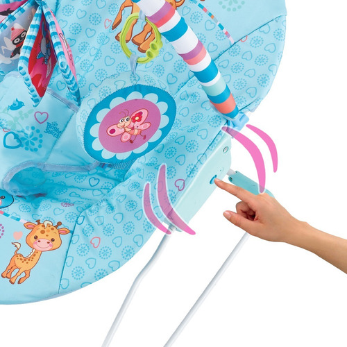 Cadeira De Descanso Musical Girafa Maxi Baby - Azul